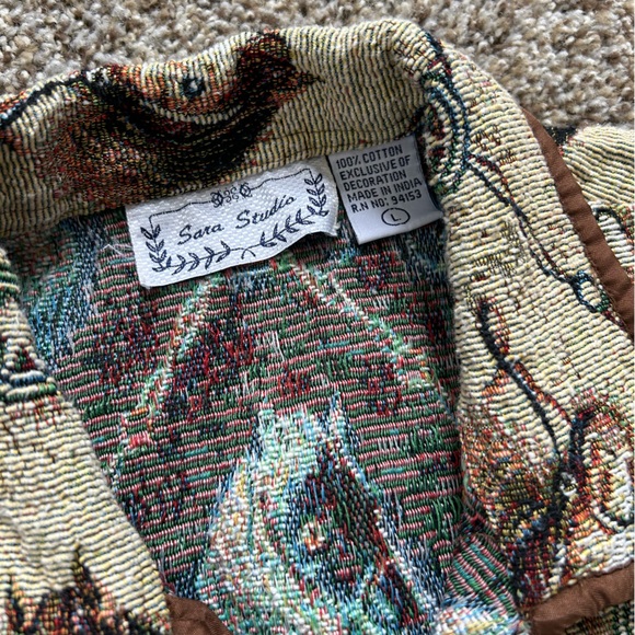Vintage Western Horse Tapestry Jacket by Sara Studio - Picture 2 of 2